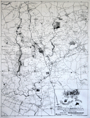 Rockaway Valley RR & local area 1935 map
