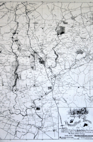 Rockaway Valley RR & local area 1935 map